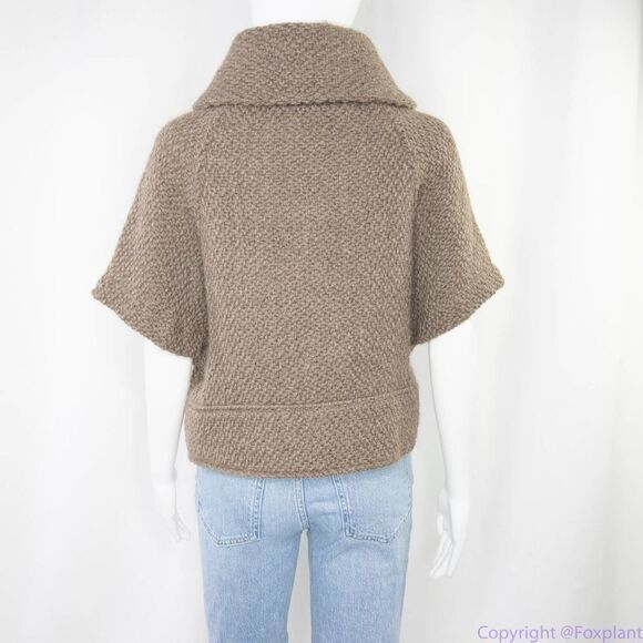 John Branigan Wool Alpaca button front grey‎ cardigan women’s - Picture 8 of 14